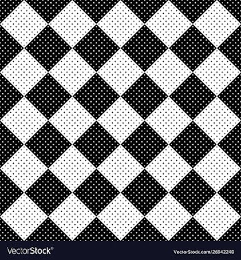 Black and white geometrical star pattern vector image