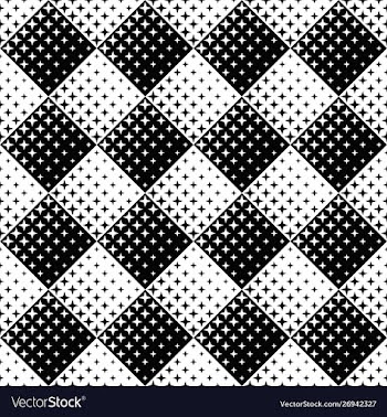 Black and white geometrical star pattern vector image