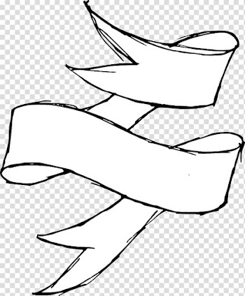 Black and white Graphic design Drawing Ribbon, drawn transparent background PNG clipart
