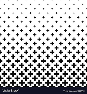 Black and white greek cross pattern background vector image