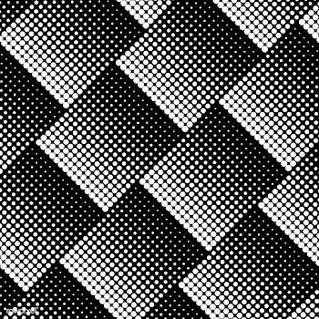 Black and white halftone background vector | Free stock vector - 523548