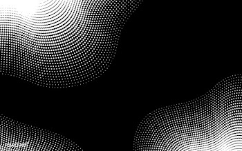 Black and white halftone background vector | Free stock vector - 523553
