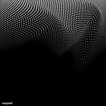 Black and white halftone background vector | Free stock vector - 542524