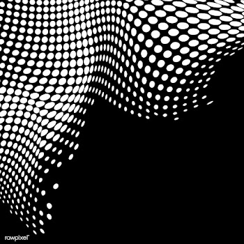Black and white halftone background vector | Free stock vector - 542726