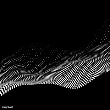 Black and white halftone background vector | Free stock vector - 542748