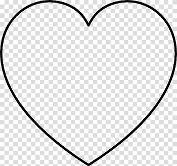 Black and white Heart Area Pattern, Love Heart Shape transparent background PNG clipart