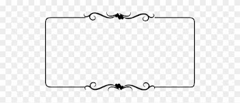 Black And White Heart Border Free Clip Art - Page Border Landscape Black And White