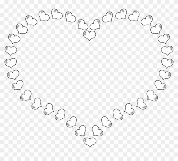 Black And White Heart Clip Art - Heart Border Clip Art Black And White