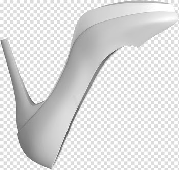 Black and white High-heeled footwear, Free white high heels to pull material transparent background PNG clipart