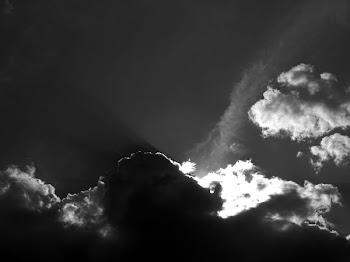 Black and White Image of Clouds