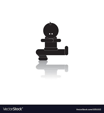 Black and white in flat design vector image