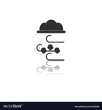 Black and white in flat design vector image