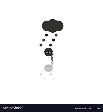 Black and white in flat design vector image