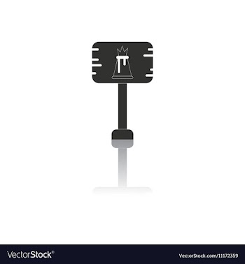 Black and white in flat design vector image