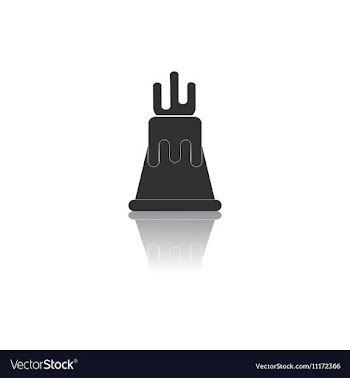 Black and white in flat design vector image