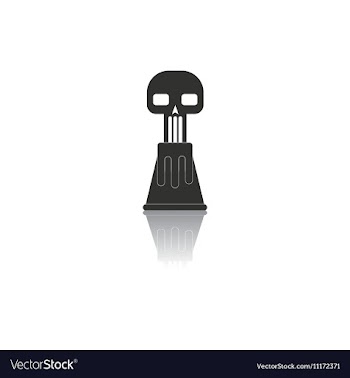 Black and white in flat design vector image