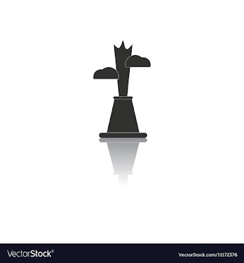 Black and white in flat design vector image