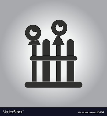 Black and white in flat design vector image