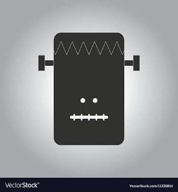 Black and white in flat design vector image