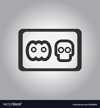 Black and white in flat design vector image