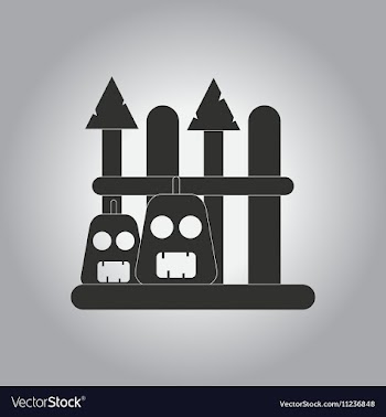 Black and white in flat design vector image