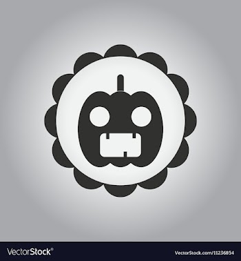 Black and white in flat design vector image