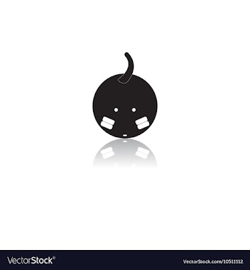 Black and white in flat style vector image