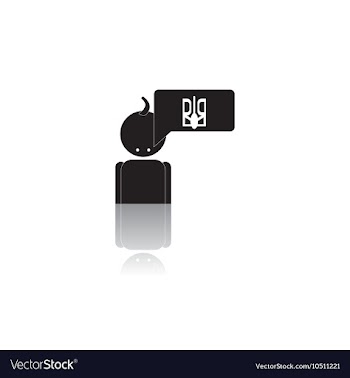 Black and white in flat style vector image