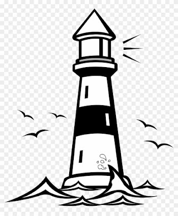 Black And White Light House Clipart - Lighthouse Clipart Black And White
