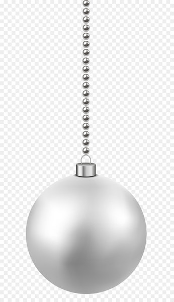 Black and white Lighting Light fixture - White Christmas Hanging Ball PNG Clipart Image 