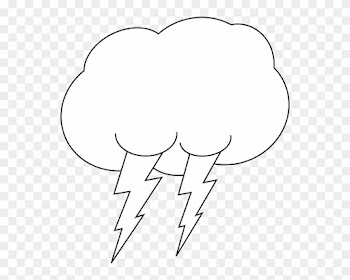 Black And White Lightning Cloud - Lightning Black And White