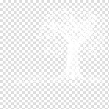 Black and white Line Angle Point, Silver Tree transparent background PNG clipart