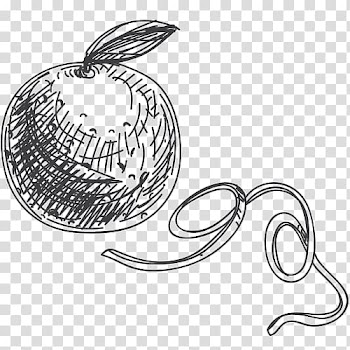 Black and white Line art Drawing, Apple's black and white sketch stick figure transparent background PNG clipart