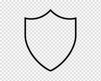 Black and white Line art Monochrome Circle, black shield transparent background PNG clipart