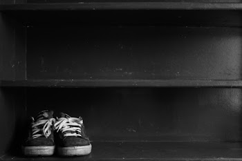 Black-and-white Low-top Sneakers on Rack