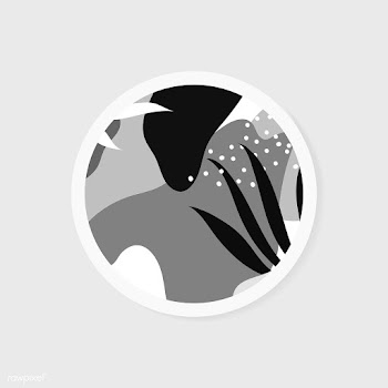 Black and white Memphis design round badge ve.. | Free stock vector - 539824