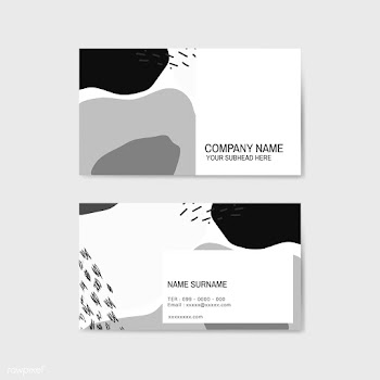 Black and white Memphis pattern business card.. | Free stock vector - 539907
