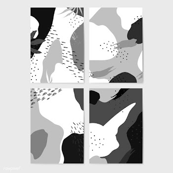 Black and white Memphis style backgrounds vec.. | Free stock vector - 540030