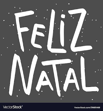 black and white merry christmas in brazilian