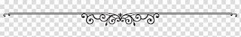 Black and white Monochrome , horizontal line transparent background PNG clipart