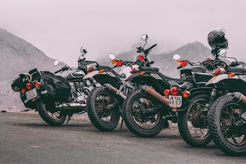 Black and White Motorcycles