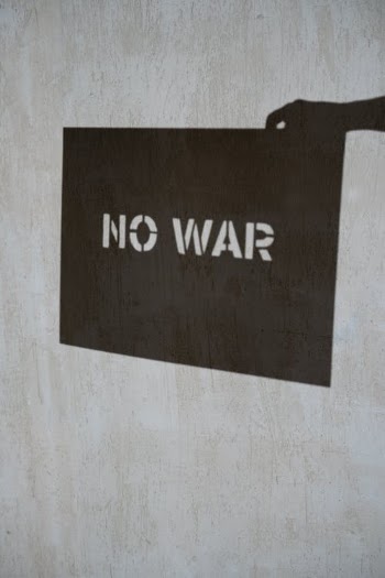 Black and White No War Text · Free Stock Photo
