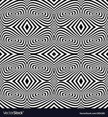  					Black and White Opt Art Seamless vector image														