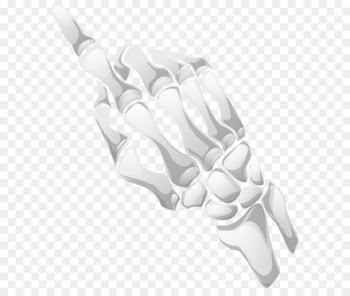 Black and white Pattern - Skeleton Hand PNG Clip Art Image 