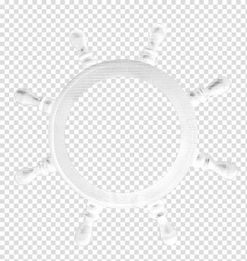 Black and white Pattern, White sailing ship steering wheel transparent background PNG clipart