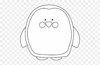 Black And White Penguin - Cute Penguin Clipart Black And White