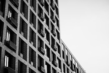Black And White Photo Of A Building