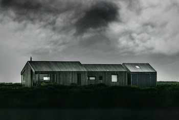 Black And White Photo Of House