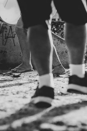 Black And White Photo Of Legs