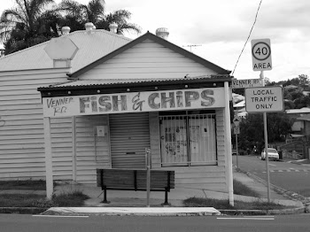 Black and White Photo on Fish &amp; Chips Store Signage